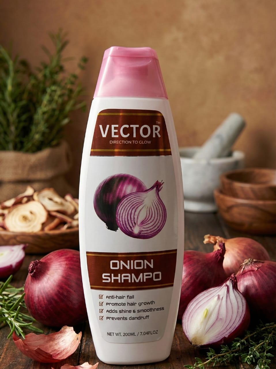 Onion Hair Fall Control Shampoo – Strong Roots & Healthy Hair || Wholesale Available 200 ml Bottle