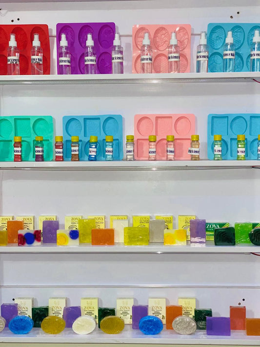 Complete Soap Making Material | Colors, Fragrance, IPA spray, Powders & Packaging Available