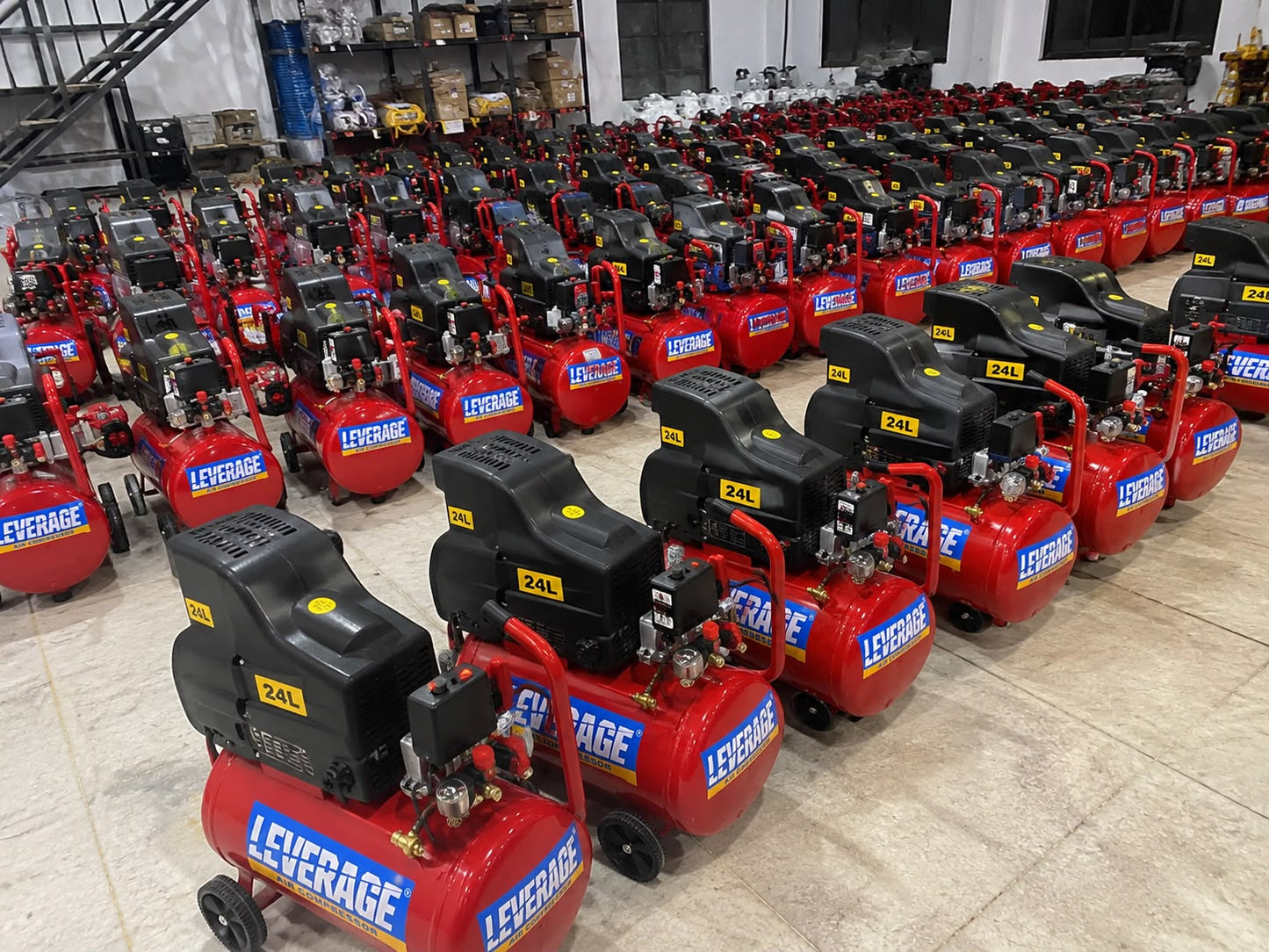 24L Air Compressor | Heavy-Duty Single Phase Air Compressor